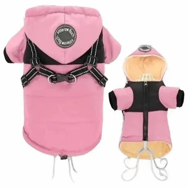 Luxury Dog Coat with attached Harness