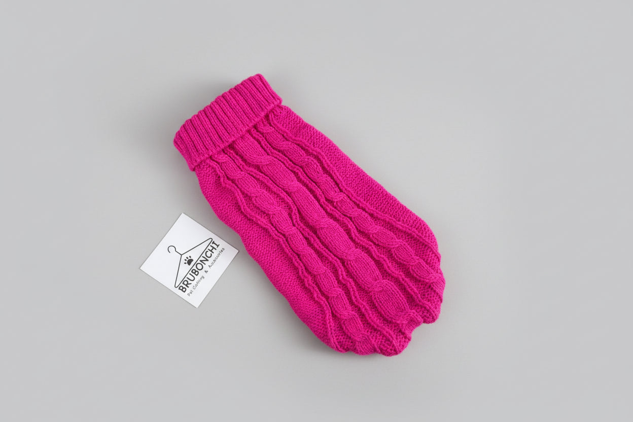 Pet Sweater for small to medium Dogs & Cats , Comfortable Pullover Style - Back leg Loops for snug fit.