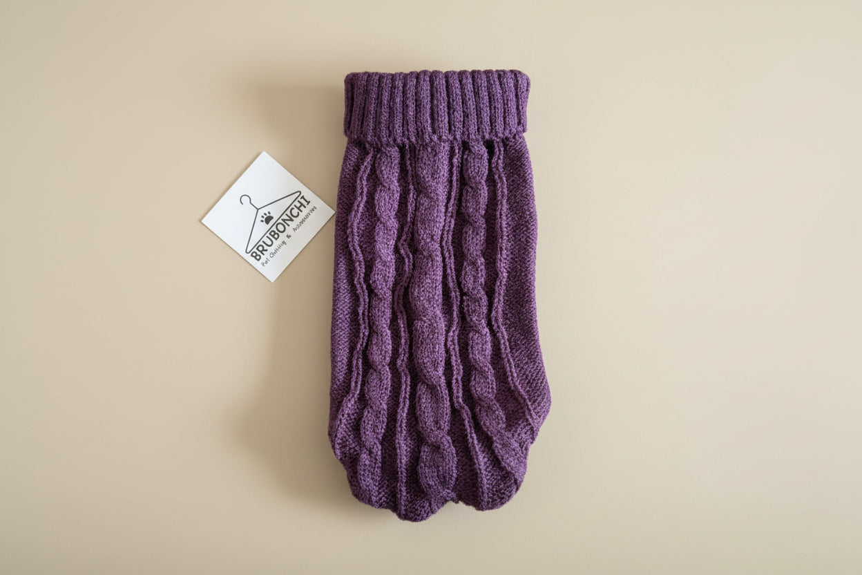 Pet Sweater for small to medium Dogs & Cats , Comfortable Pullover Style - Back leg Loops for snug fit.