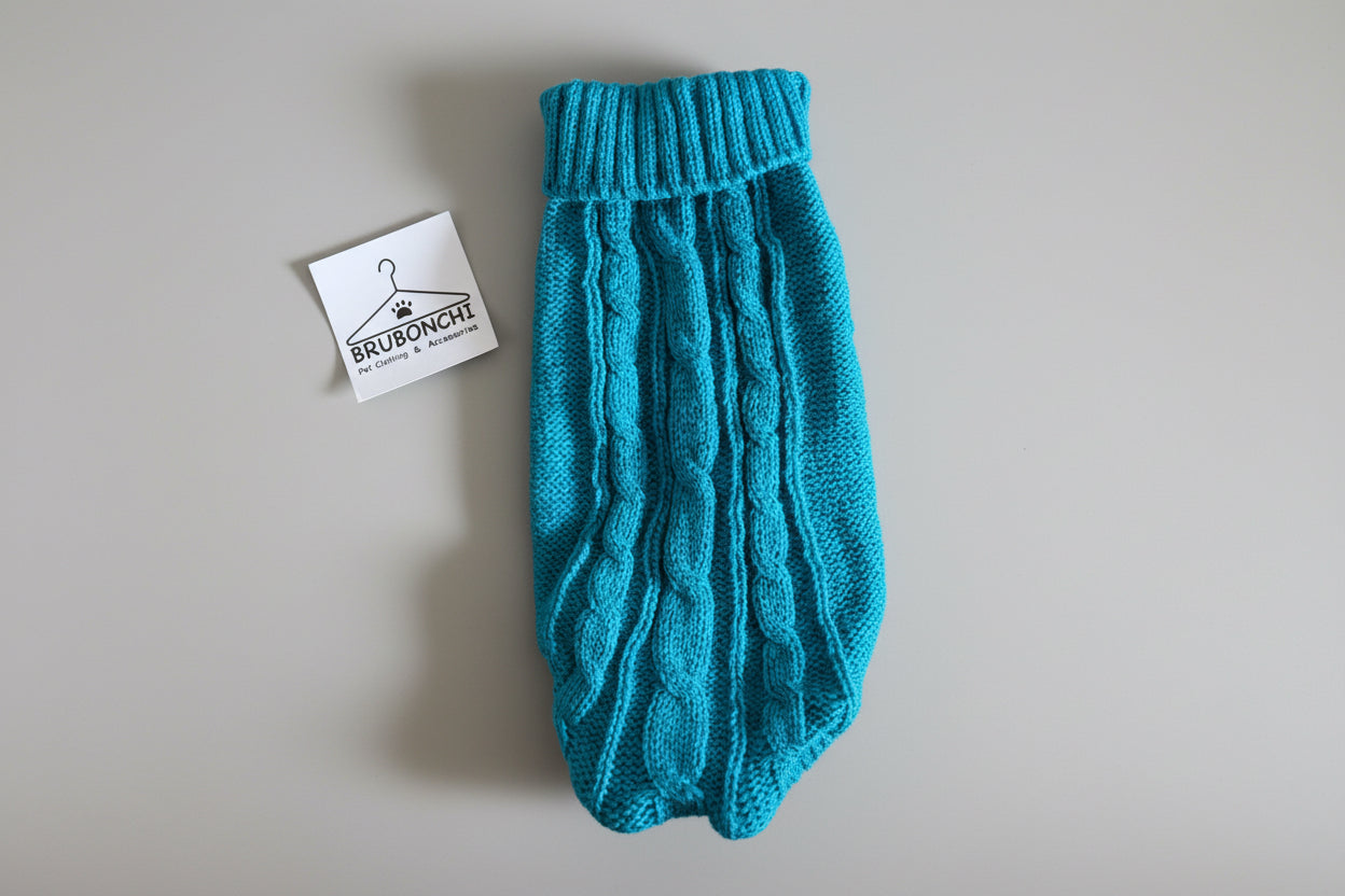 Pet Sweater for small to medium Dogs & Cats , Comfortable Pullover Style - Back leg Loops for snug fit.