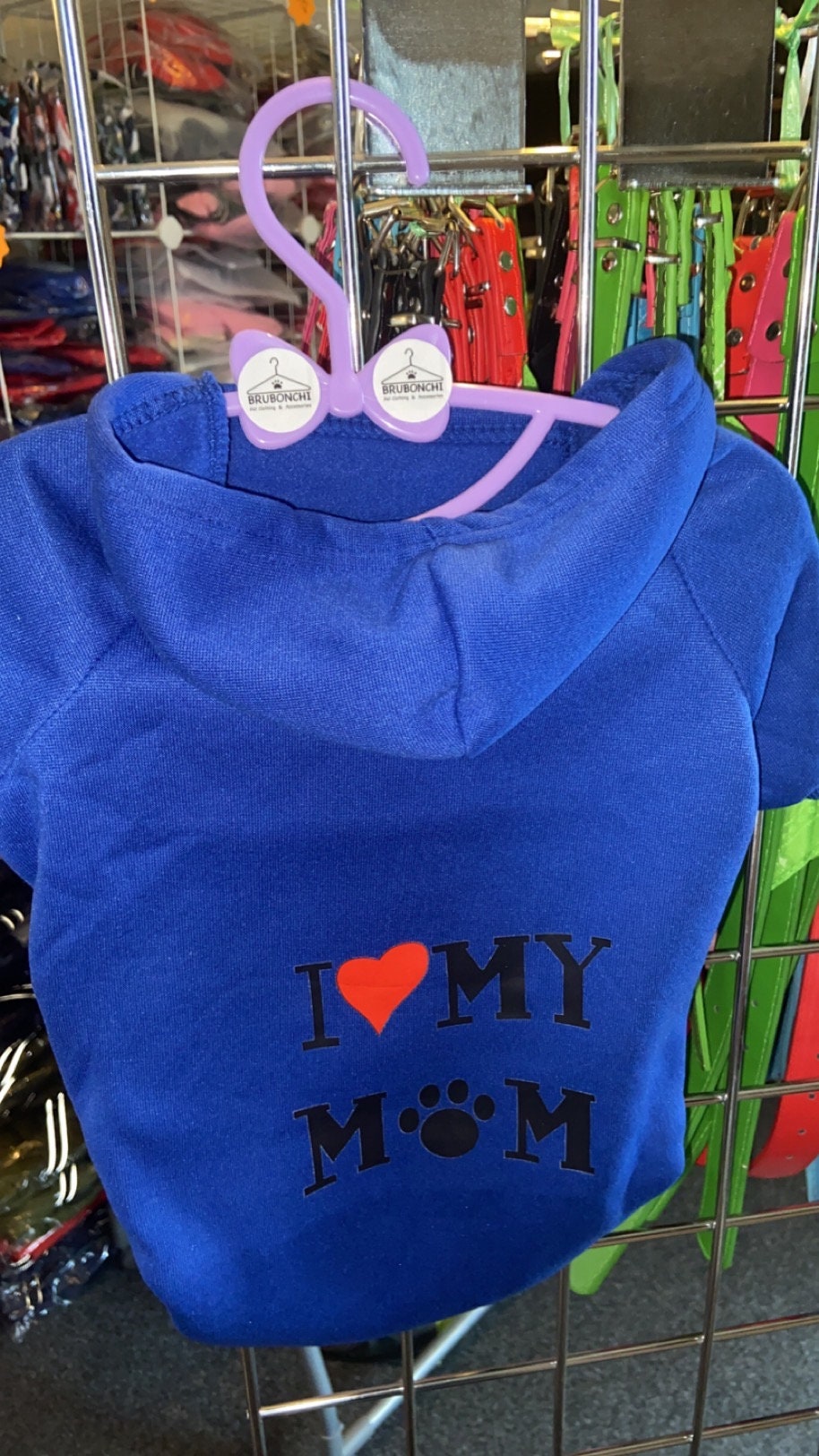 I Love My Mom Pet Hoodie